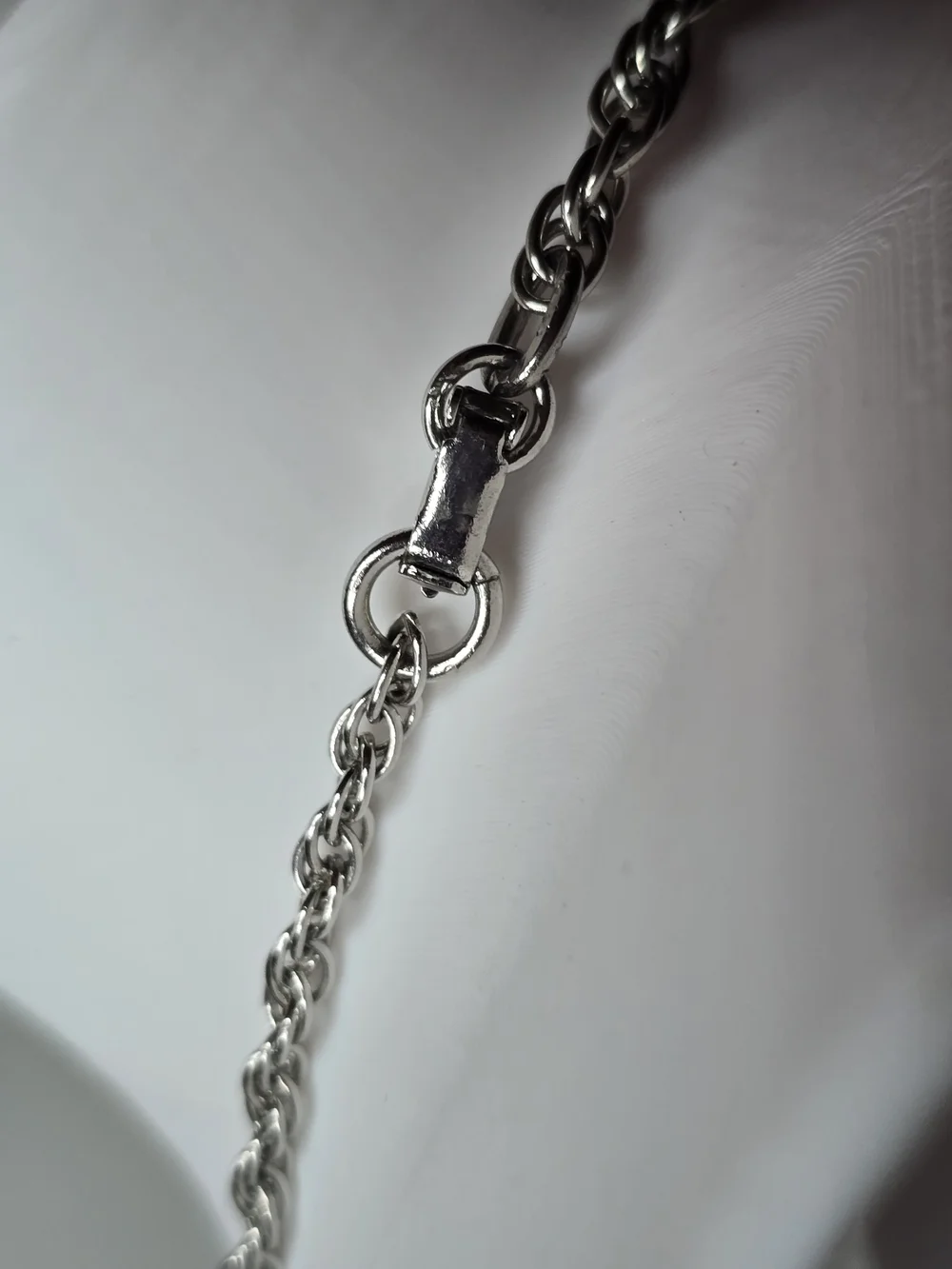 VTG 1953 Sarah Coventry Capri Necklace Blue Rhinestone Silvertone Mid Century